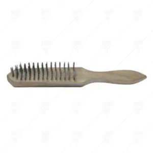 WIRE BRUSH WITH HANDLE 6ROWS TOPTOOLS