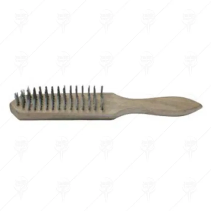 WIRE BRUSH WITH HANDLE 6ROWS TOPTOOLS