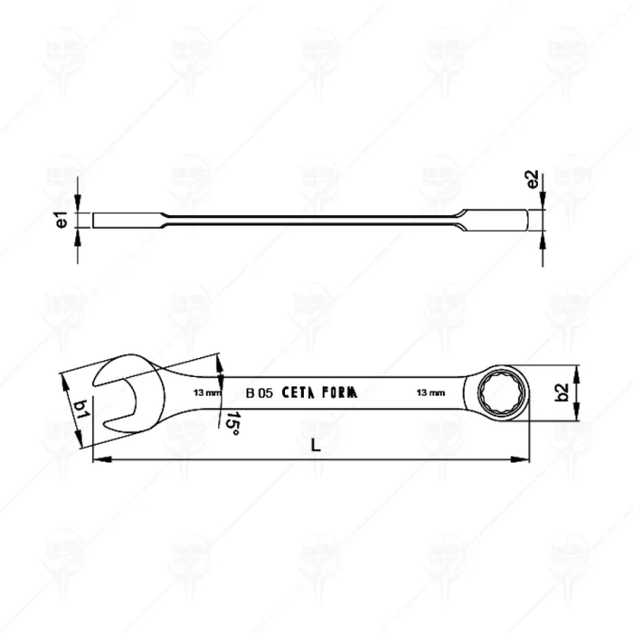 C-GEAR COMBINATION WRENCH
