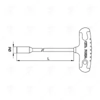 ВЪРТОК ЗА БОЛТ Т-ОБРАЗЕН ДЪЛЪГ CETA-FORM 10MM