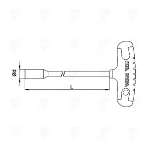 ВЪРТОК ЗА БОЛТ Т-ОБРАЗЕН ДЪЛЪГ CETA-FORM 10MM