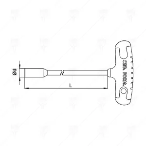 ВЪРТОК ЗА БОЛТ Т-ОБРАЗЕН ДЪЛЪГ CETA-FORM 13MM