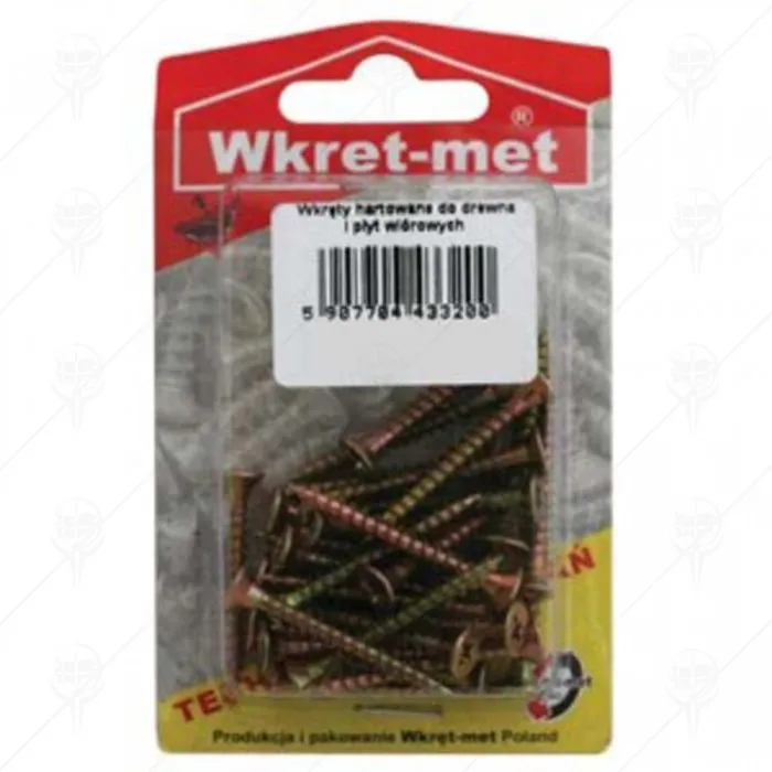 ВИНТ ЗА ДЪРВО 4.0X20 40БР WKRET-MET ВИНТ ЗА ДЪРВО 4.0X20 40БР WKRET-MET