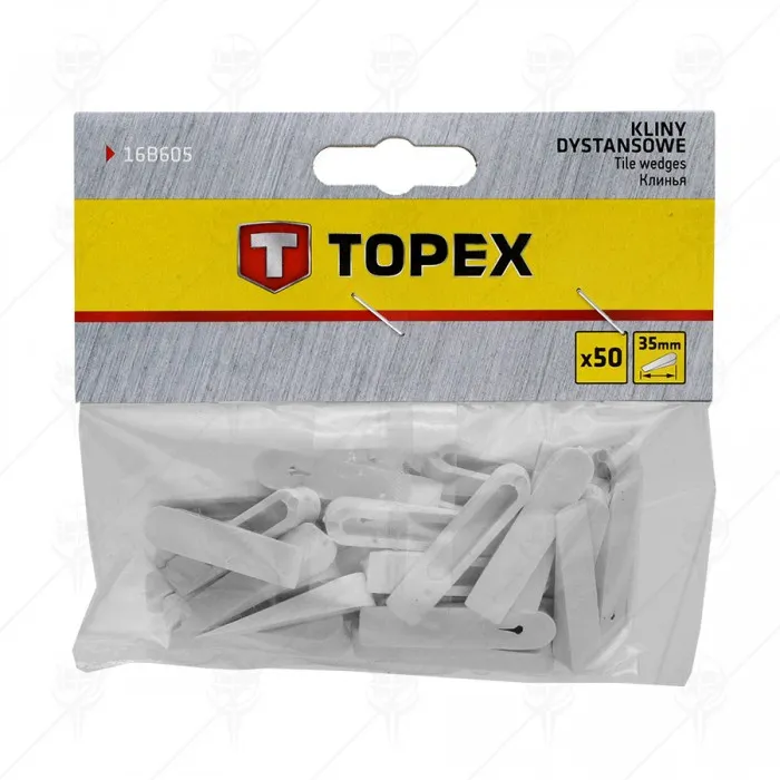КЛИН ЗА ФУГИ TOPEX 35ММ 50БРОЯ КЛИН ЗА ФУГИ TOPEX 35ММ 50БРОЯ