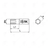 BIT T30 x 25 PLUS; CF