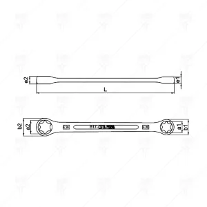 КЛЮЧ E-TORX CETA-FORM