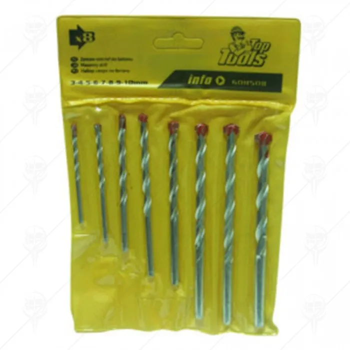 BURGHIU PENTRU BETON 3-10 MM 8 PIESE/S