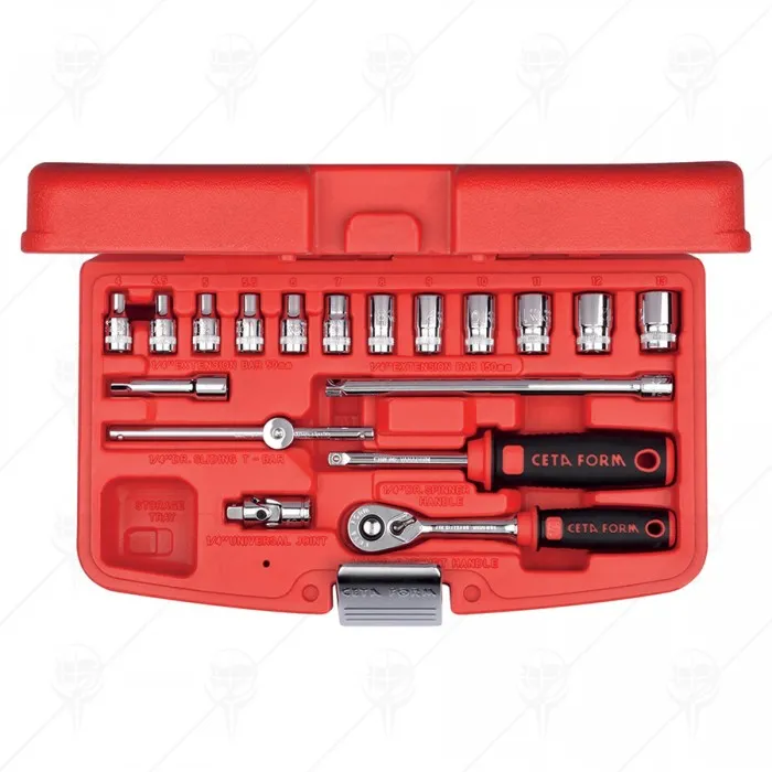 18PCS 4-13мм1/4 DRIVE METRIC SOCKET
SET CF 18PCS 4-13мм1/4 DRIVE METRIC SOCKET
SET CF