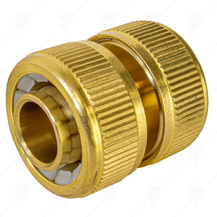 BRASS HOSE CONNECTOR SILVER