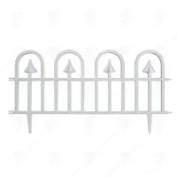 ПЛАСТМАСОВА БЯЛА ОГРАДКА HERLY 30Х60СМ