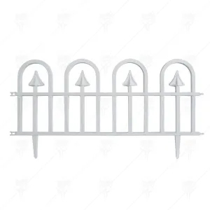 ПЛАСТМАСОВА БЯЛА ОГРАДКА HERLY 30Х60СМ