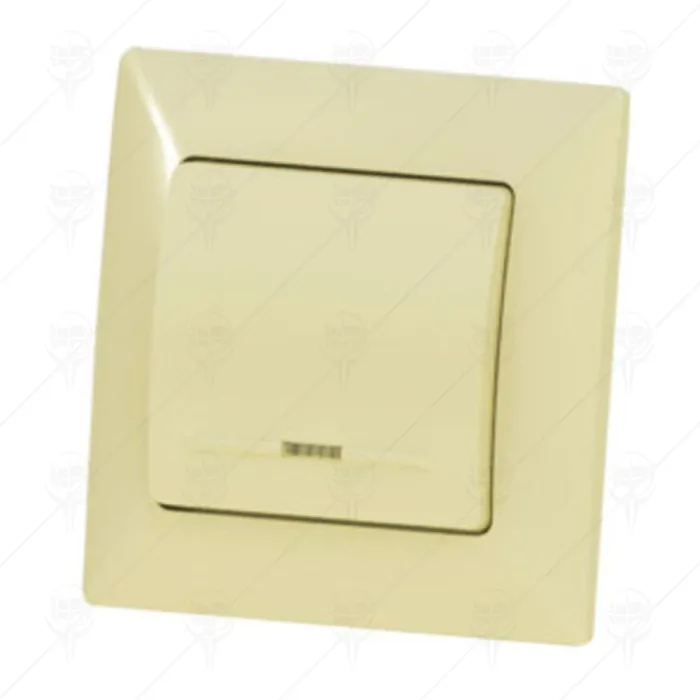 ILLUMINATED SINGLE POLE SWITCH
CREAM ANURA