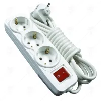 EARTHED 3 GANG GROUP SOCKET WITH
SWITCH
