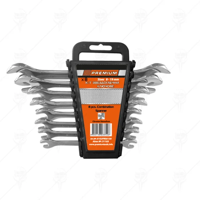 DOUBLE OPEN END WRENCH 6 pcs 6-17 PREMIUM