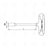 ВЪРТОК ЗА БОЛТ Т-ОБРАЗЕН CETA-FORM 12MM