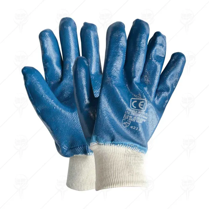 GLOVES DIPPED IN NITRILE BLUE MAX