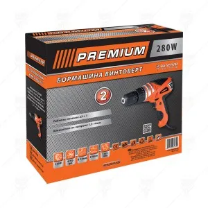 ELECTRIC DRILL 280W 10MM PREMIUM