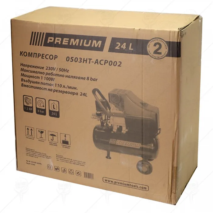 КОМПРЕСОР PREMIUM 24 л КОМПРЕСОР PREMIUM 24 л