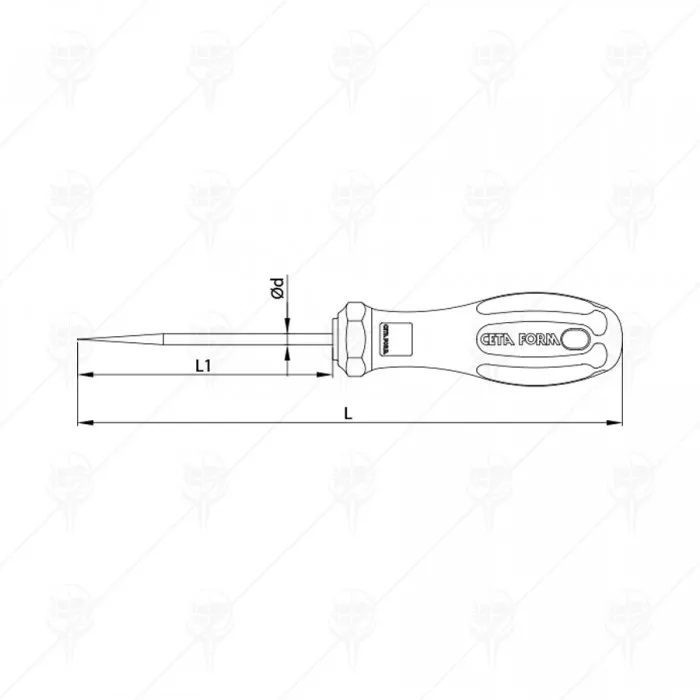 ОТВЕРТКА ШИЛО 80MM CETA-FORM ОТВЕРТКА ШИЛО 80MM CETA-FORM