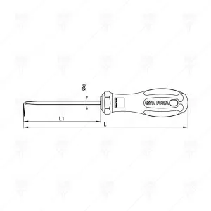 ОТВЕРТКА ШИЛО 90° 80MM CETA-FORM