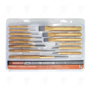 PUNCH AND CHISEL SET 14 PCS PREMIUM