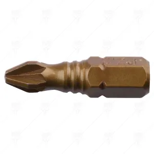 TIN POZIDRIV BIT PZ1X25MM DURA MAX CF
