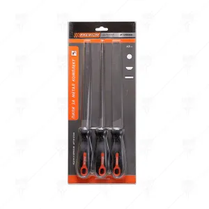 3PCS FILE SET 8' 200MM PREMIUM