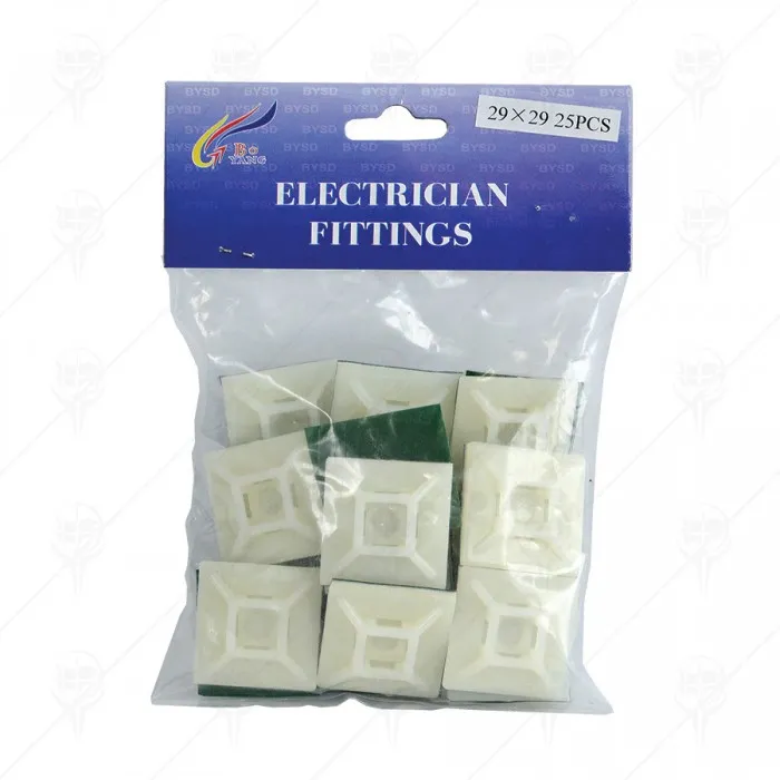 CLIP FOR CABLE TIE 100PCS 2.8*2.8CM CLIP FOR CABLE TIE 100PCS 2.8*2.8CM