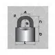 PADLOCK /BROWN/ PF PADLOCK /BROWN/ PF