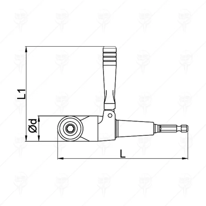 АДАПТЕР ЪГЛОВ С ДРЪЖКА CETA-FORM