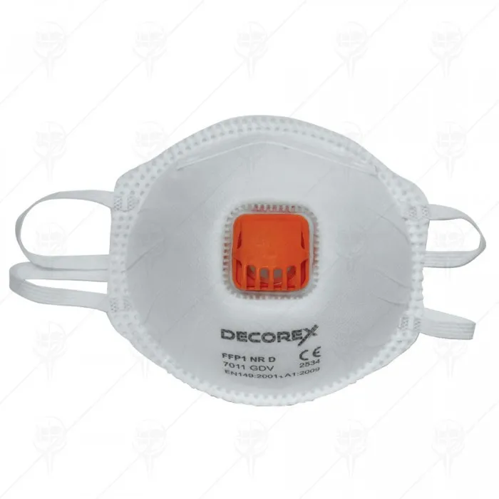 MASK WITH VALVE FFP1 3pcs. DECOREX MASK WITH VALVE FFP1 3pcs. DECOREX