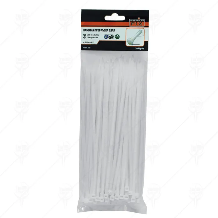 CABLE TIE SET WHITE 430*4.8