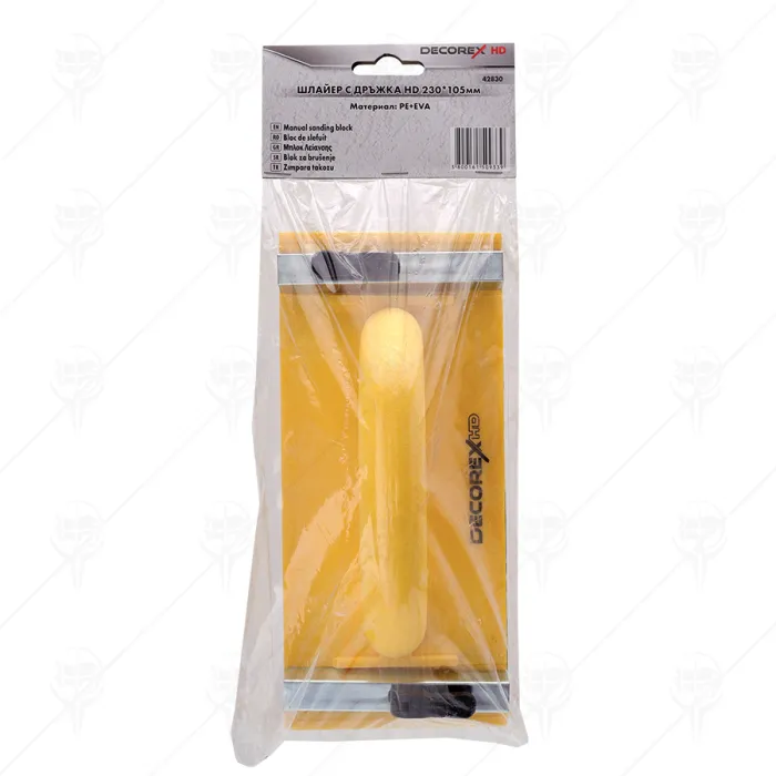 SANDING BLOCK HD WITH HANDLE
230MM*105MM DECOREX