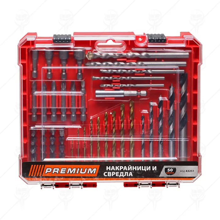 SET 50PC SCREWDRIVER AND BITS