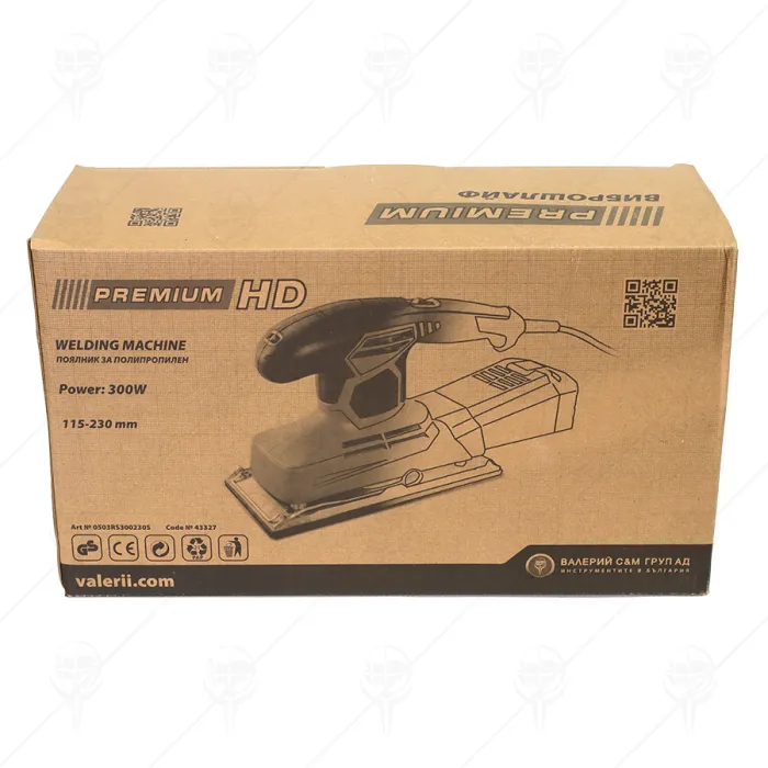 SANDER 300W 115-230ММ 6000-12000rpm PREMIUM HD
SANDER 300W 115-230ММ 6000-12000rpm PREMIUM HD