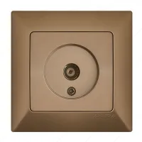 РОЗЕТКА ЗА КОАКСИАЛ ANURA ЗЛАТИСТ ЦВЯТ