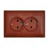 TWIN EARTHED SOCKET WOOD ANURA