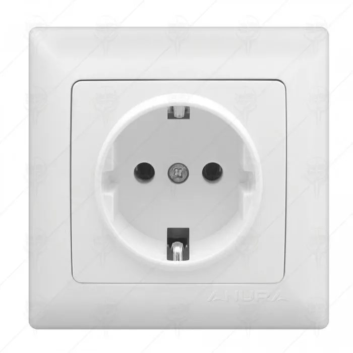 EARTHED SOCKET WHITE CERAMIC ANURA EARTHED SOCKET WHITE CERAMIC ANURA