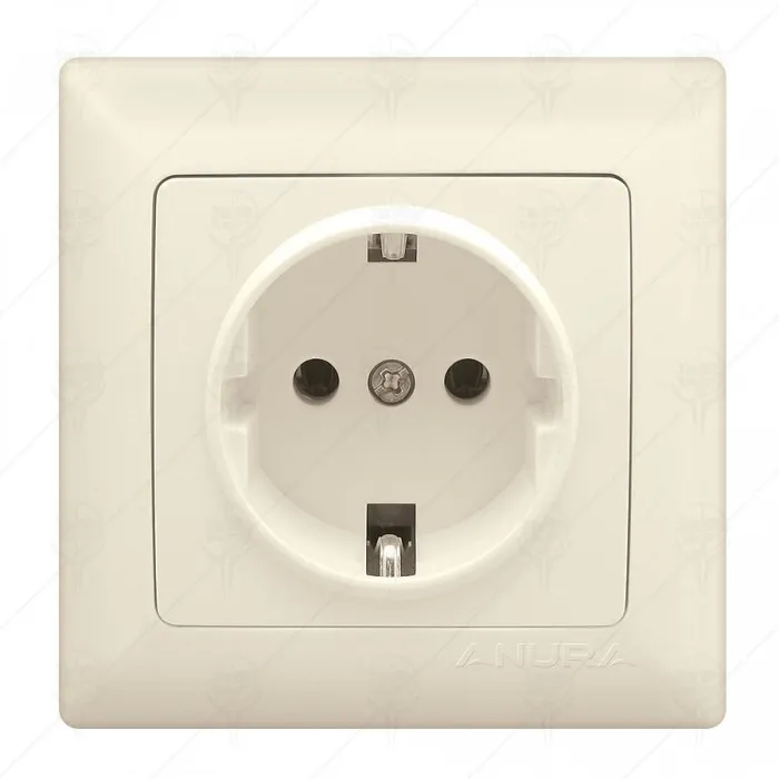 EARTHED SOCKET CERAMIC CREAM ANURA EARTHED SOCKET CERAMIC CREAM ANURA