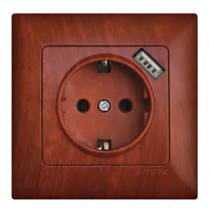 КОНТАКТ С USB МАХАГОН ЦВЯТ ANURA MARMARIS