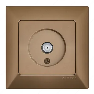 РОЗЕТКА ЗА F-КОНЕКТОР ANURA ЗЛАТИСТ ЦВЯТ