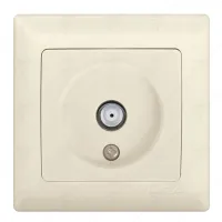 РОЗЕТКА ЗА F-КОНЕКТОР КРЕМ ANURA