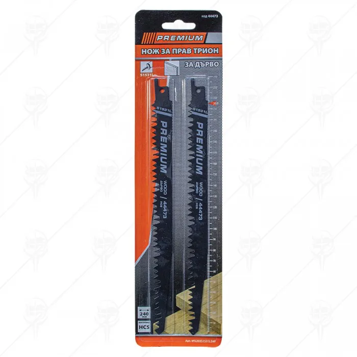 RECIPROCATING SAW BLADE FOR WOOD
240ММ S1531L PREMIUM RECIPROCATING SAW BLADE FOR WOOD
240ММ S1531L PREMIUM