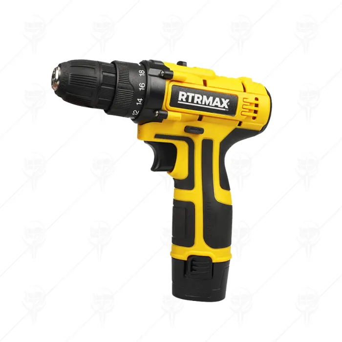 CORDLESS DRILL 12V 1.3Ah Li-ion With 2 pc. Battery RTRMAX
