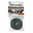 BACK TO BACK VELCRO STRIPS BLACK 20 mm x 1 m DECOREX