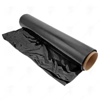 STRETCH FILM BLACK 23 &micro; 50 cm x 100 m DECOREX