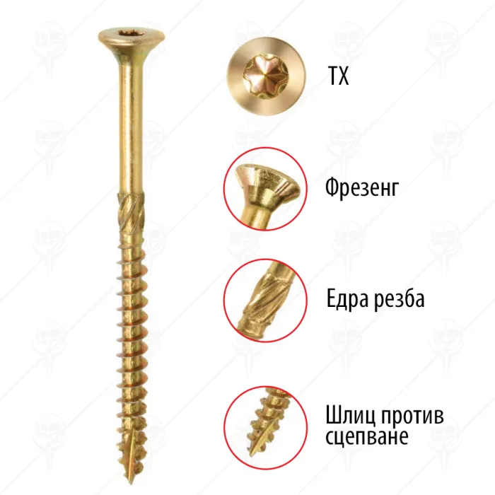 ВИНТ ЗА ДЪРВО TORNADO PLUS WKRET-MET ВИНТ ЗА ДЪРВО TORNADO PLUS WKRET-MET