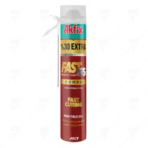 ПОЛИУРЕТАНОВА ПЯНА БЪРЗОСЪХНЕЩА FAST 55 COMBO 850 г AKFIX