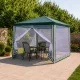 GAZEBO 3*3*2,4М PE 90GR WITH 4PCS NETTING WALL HERLY