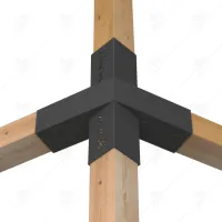 PERGOL ANGLE 30&deg; TETRAFLEX C4 100X100/2 mm MMS
